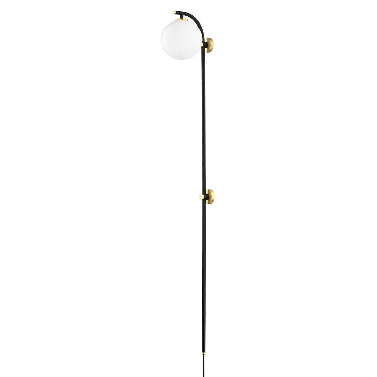 Mitzi Faye Aged Brass/soft Black 5W x 43H Wall Sconce