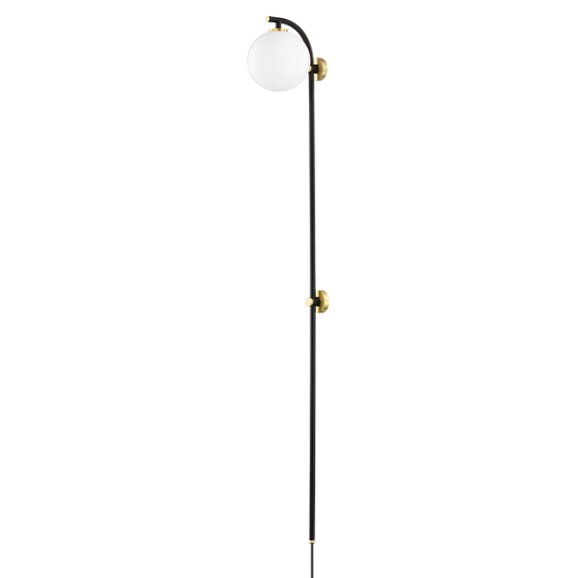 Mitzi Faye Aged Brass/soft Black 5W x 43H Wall Sconce
