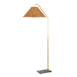 Mitzi Lauren AGED BRASS/TEXTURED BLACK COMBO 19.5W x 25.5L x 60H Floor Lamp