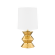 Mitzi Zoe AGED BRASS CERAMIC GOLD 9.5W x 16.5H Table Lamp
