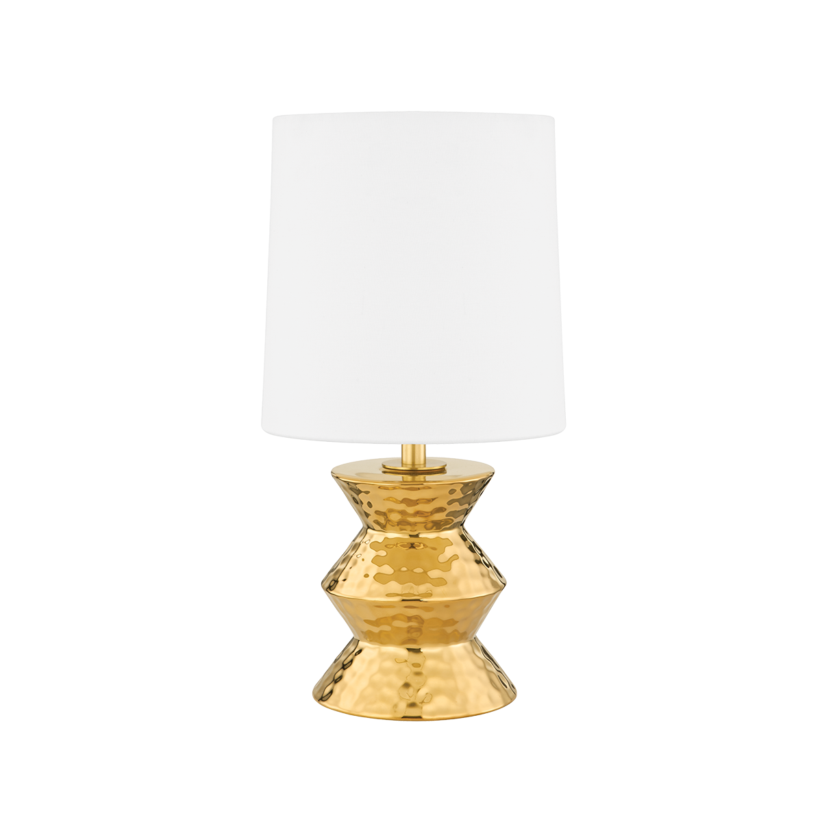 Mitzi Zoe AGED BRASS CERAMIC GOLD 9.5W x 16.5H Table Lamp