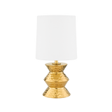 Mitzi Zoe AGED BRASS CERAMIC GOLD 9.5W x 16.5H Table Lamp