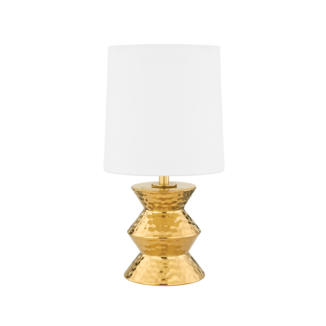 Mitzi Zoe AGED BRASS CERAMIC GOLD 9.5W x 16.5H Table Lamp