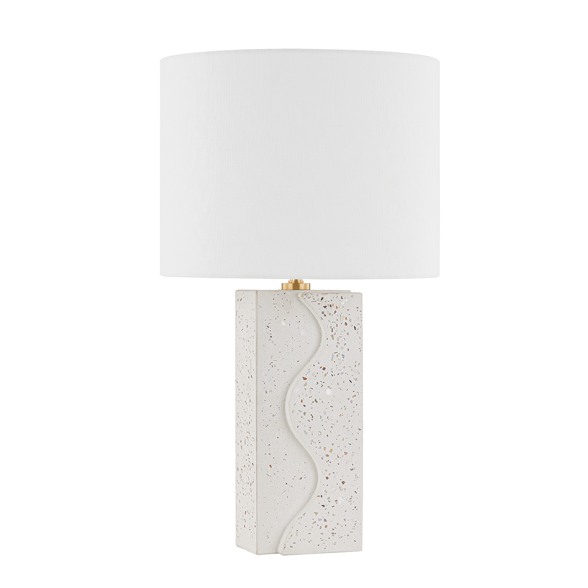 Mitzi Cort Aged Brass 13.5W x 23.75H Table Lamp