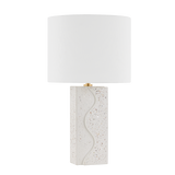 Mitzi Cort Aged Brass 13.5W x 23.75H Table Lamp