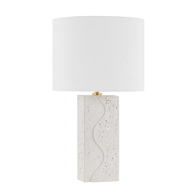 Mitzi Cort Aged Brass 13.5W x 23.75H Table Lamp
