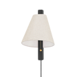 Mitzi Ellen AGED BRASS/WOOD CHARRED ASH 9.75W x 15.5H Wall Sconce