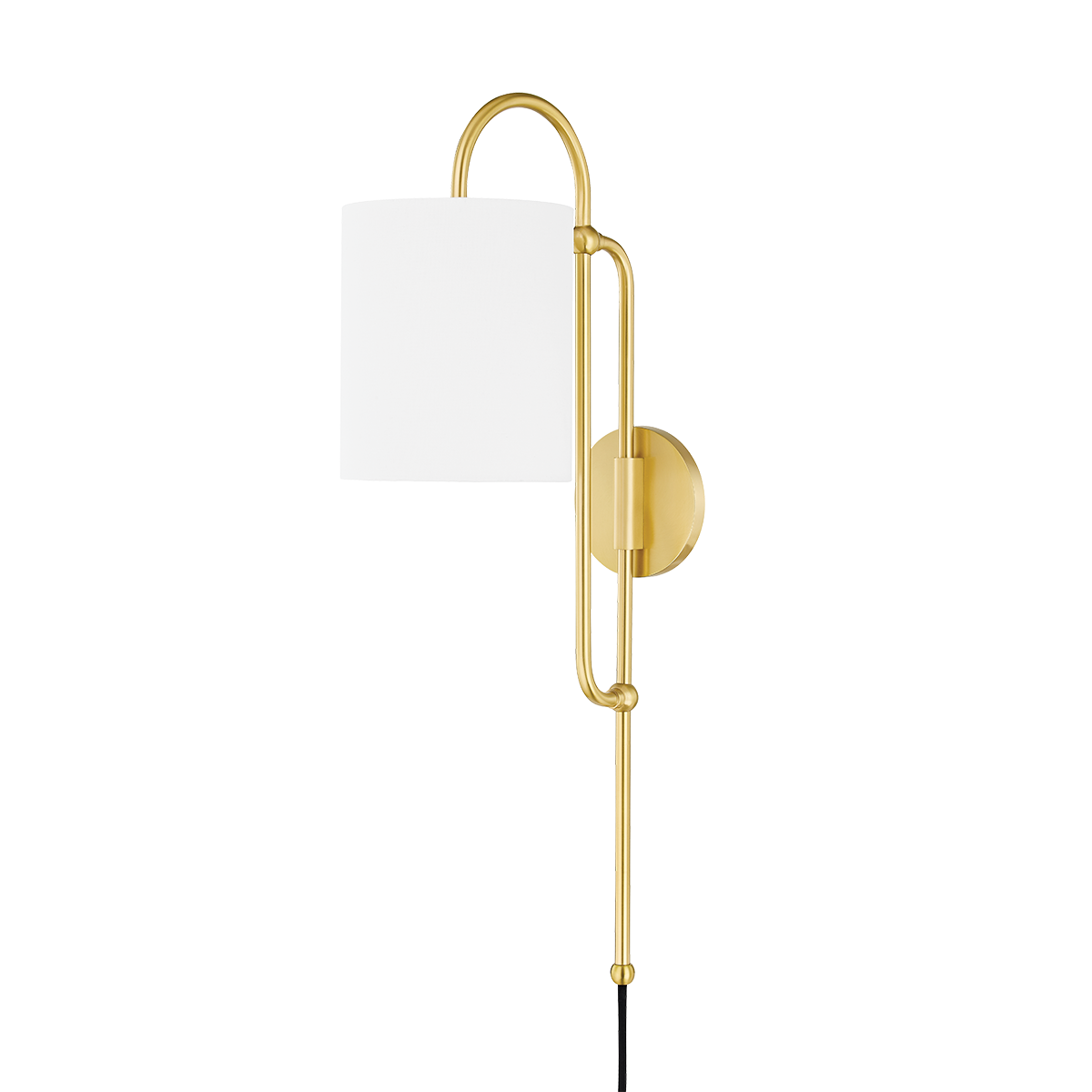 Mitzi Caroline Aged Brass 6.5W x 26.75H Wall Sconce