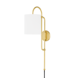 Mitzi Caroline Aged Brass 6.5W x 26.75H Wall Sconce