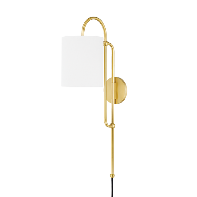Mitzi Caroline Aged Brass 6.5W x 26.75H Wall Sconce