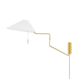 Mitzi Aisa Aged Brass 11.75W x 22H Wall Sconce