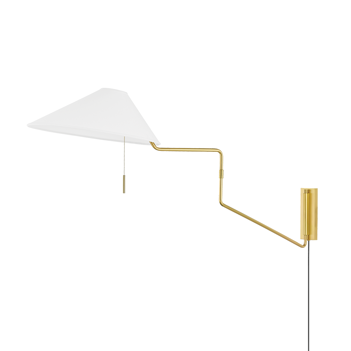 Mitzi Aisa Aged Brass 11.75W x 22H Wall Sconce