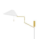 Mitzi Aisa Aged Brass 11.75W x 22H Wall Sconce