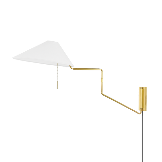 Mitzi Aisa Aged Brass 11.75W x 22H Wall Sconce