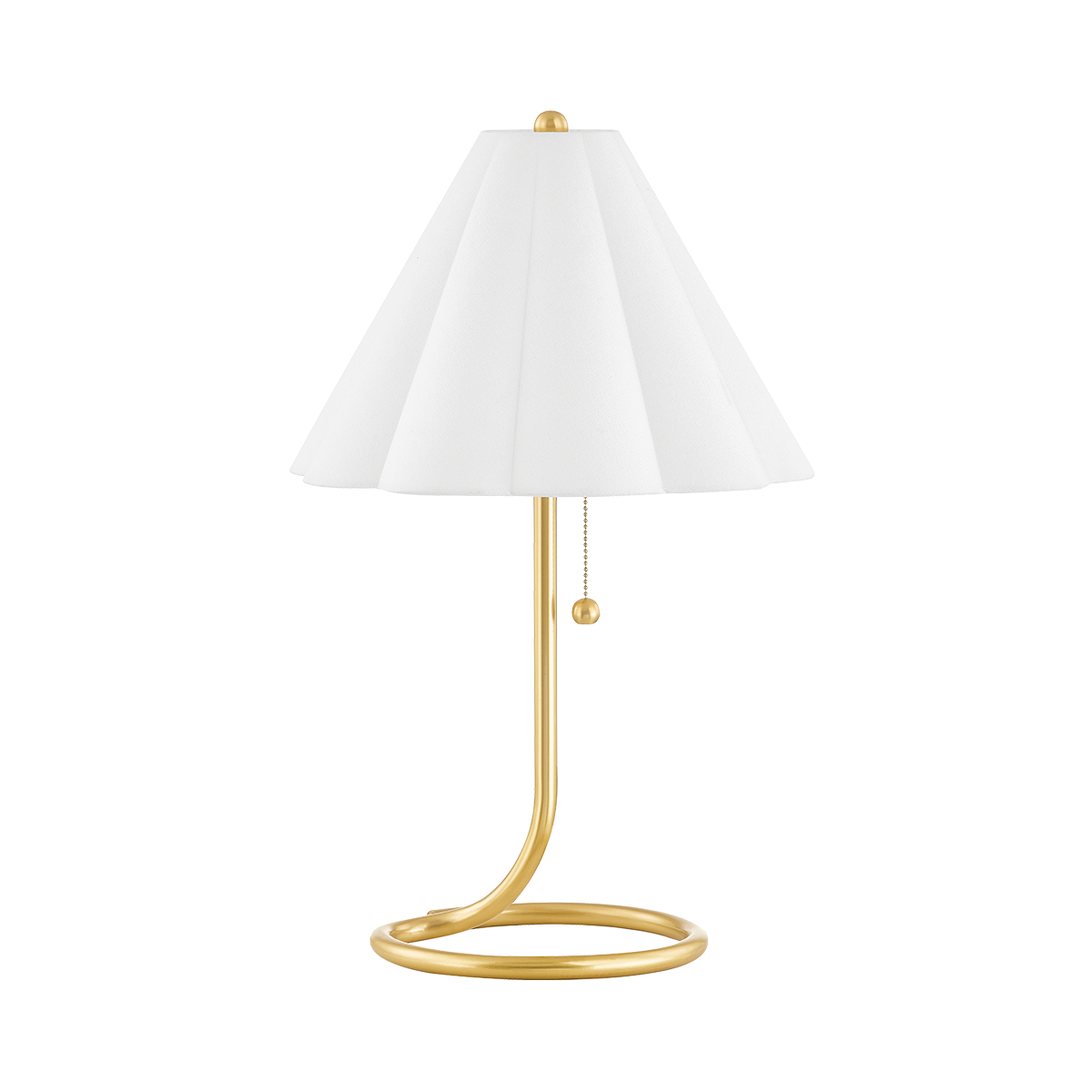 Mitzi Martha Aged Brass 14W x 22.75H Table Lamp
