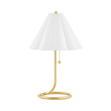 Mitzi Martha Aged Brass 14W x 22.75H Table Lamp