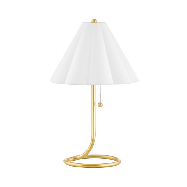 Mitzi Martha Aged Brass 14W x 22.75H Table Lamp