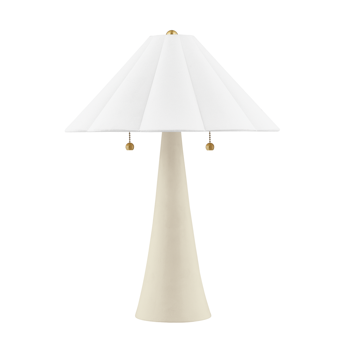 Mitzi Alana AGED BRASS/CERAMIC ANTIQUE IVORY 17W x 23H Table Lamp