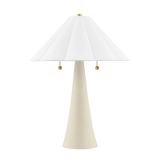 Mitzi Alana AGED BRASS/CERAMIC ANTIQUE IVORY 17W x 23H Table Lamp