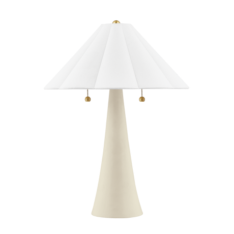 Mitzi Alana AGED BRASS/CERAMIC ANTIQUE IVORY 17W x 23H Table Lamp