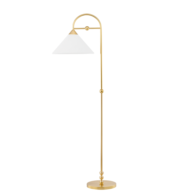 Mitzi Sang Aged Brass 15W x 64.5H Floor Lamp