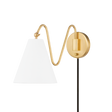 Mitzi Onda Aged Brass 9W x 13H Wall Sconce
