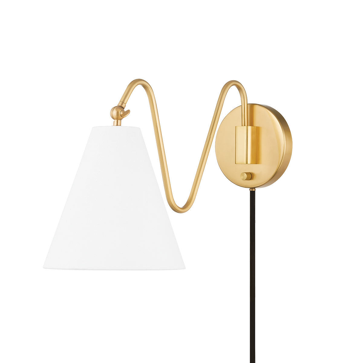 Mitzi Onda Aged Brass 9W x 13H Wall Sconce