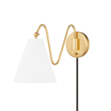 Mitzi Onda Aged Brass 9W x 13H Wall Sconce