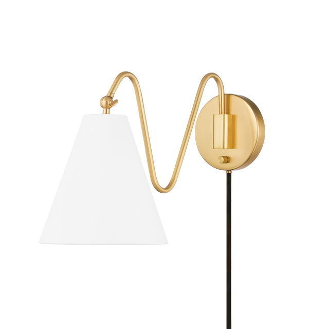 Mitzi Onda Aged Brass 9W x 13H Wall Sconce