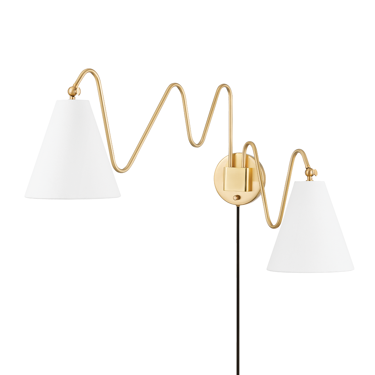Mitzi Onda Aged Brass 10.5W x 20.5H Wall Sconce