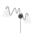 Mitzi Onda Soft Black 10.5W x 63L x 20.5H Wall Sconce