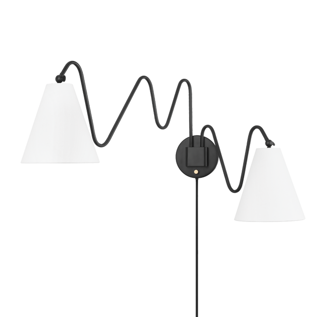 Mitzi Onda Soft Black 10.5W x 63L x 20.5H Wall Sconce