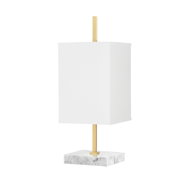 Mitzi Mikaela Aged Brass 7W x 7L x 18.25H Table Lamp