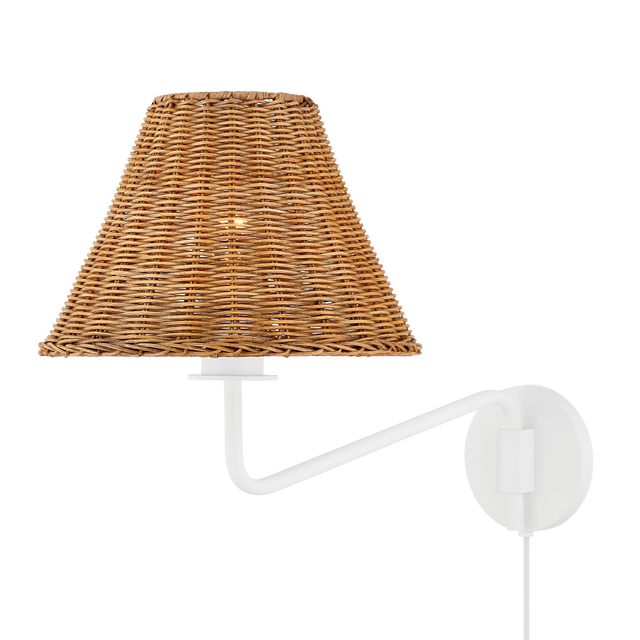 Mitzi Issa TEXTURED WHITE 10.5W x 13.5H Wall Sconce