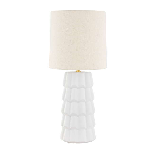 Mitzi Maisie Aged Brass 12.5W x 26.75H Table Lamp