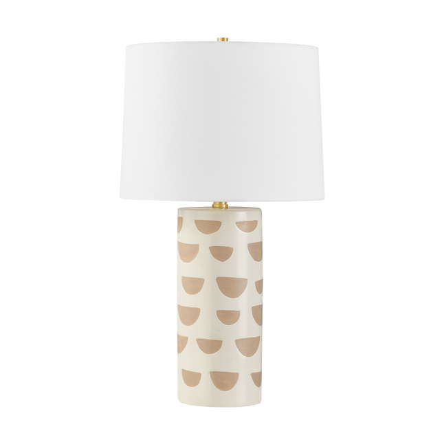 Mitzi Minnie Aged Brass 15W x 26.25H Table Lamp
