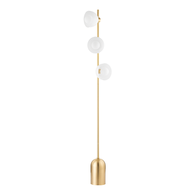 Mitzi Belle Aged Brass 11W x 8.75L x 67H Floor Lamp