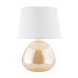 Mitzi Thea Aged Brass 16.25W x 22.75H Table Lamp