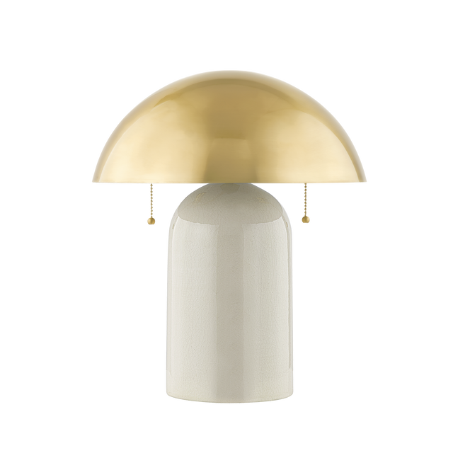 Mitzi Gaia Aged Brass 13.5W x 16.5H Table Lamp