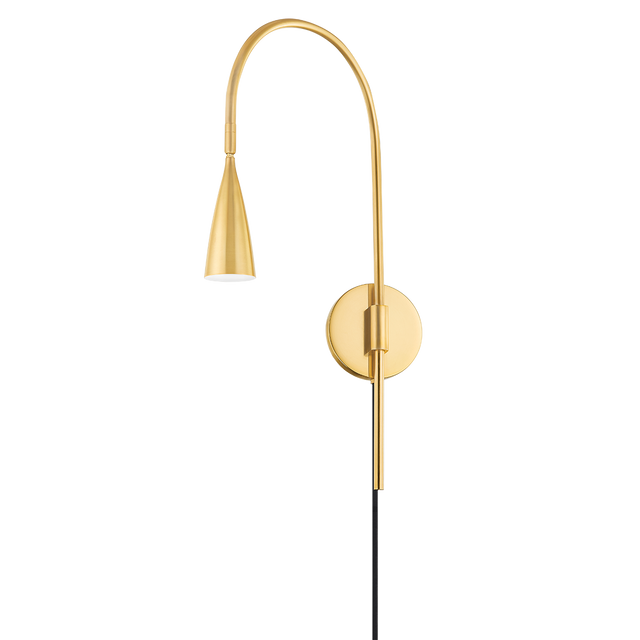Mitzi JENICA Aged Brass 4.75W x 21.75H Wall Sconce