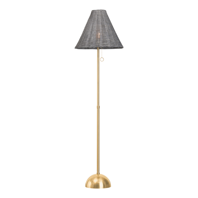 Mitzi DESTINY Aged Brass 18W x 66.5H Floor Lamp