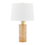 Mitzi CLARISSA Aged Brass 17W x 27.25H Table Lamp
