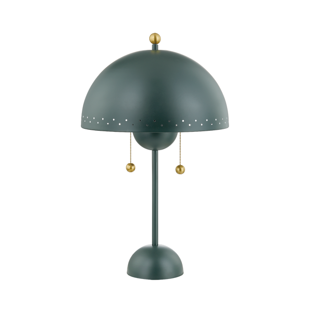Mitzi Jojo Aged Brass/Soft Studio Green 15W x 25H Table Lamp