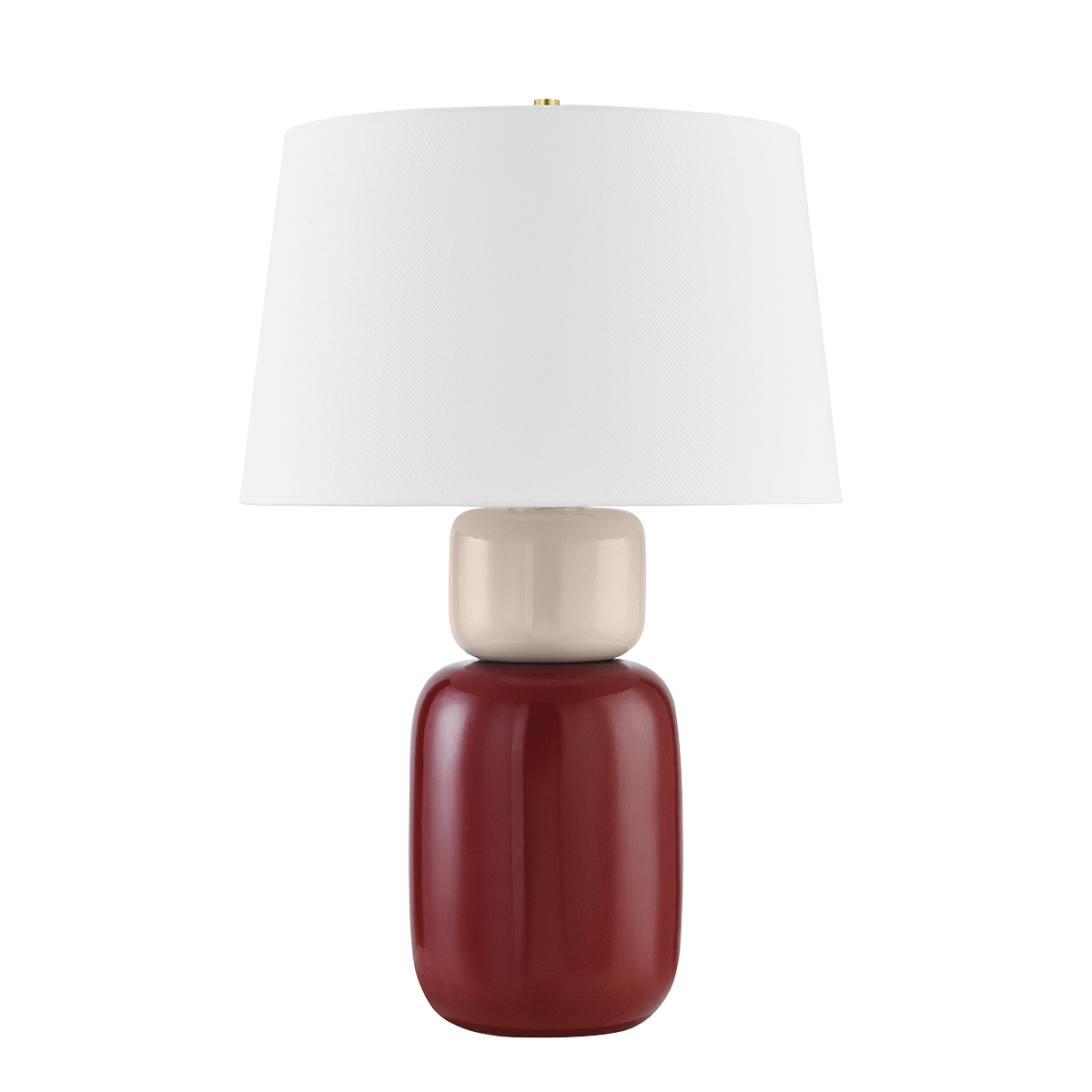Mitzi Batya Aged Brass/Ceramic Bordeaux Blush 16.5W x 24H Table Lamp