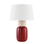 Mitzi Batya Aged Brass/Ceramic Bordeaux Blush 16.5W x 24H Table Lamp