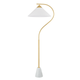 Mitzi BIANCA AGED BRASS 20W x 23L x 63H Floor Lamp