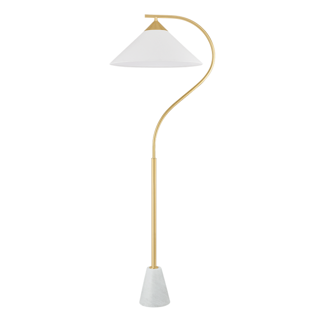 Mitzi BIANCA AGED BRASS 20W x 23L x 63H Floor Lamp