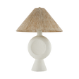 Mitzi CENTELLA AGED BRASS/WHITE PLASTER 18W x 24.25H Table Lamp