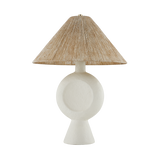 Mitzi CENTELLA AGED BRASS/WHITE PLASTER 18W x 24.25H Table Lamp