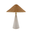 Mitzi PERILLA AGED BRASS/ CERAMIC WINDSWEPT WHITE 22W x 28H Table Lamp